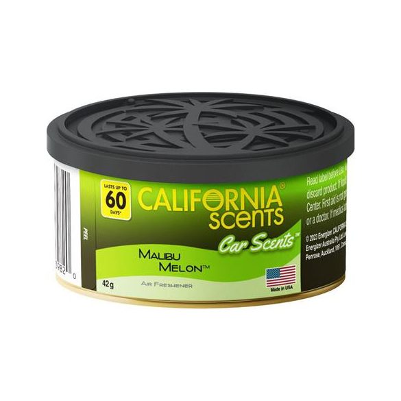 Autóillatosító konzerv, 42 g, CALIFORNIA SCENTS "Malibu Melon"