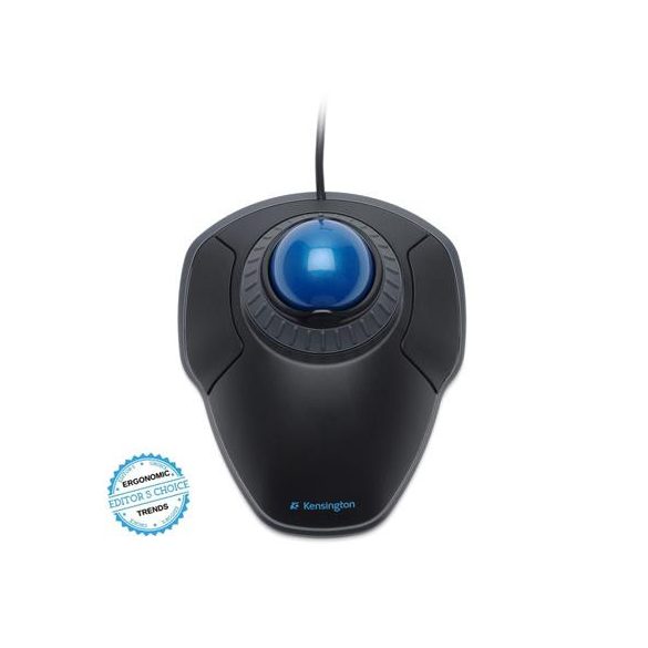 Egér, vezetékes, optikai, trackball, USB, KENSINGTON "Orbit® Trackball"