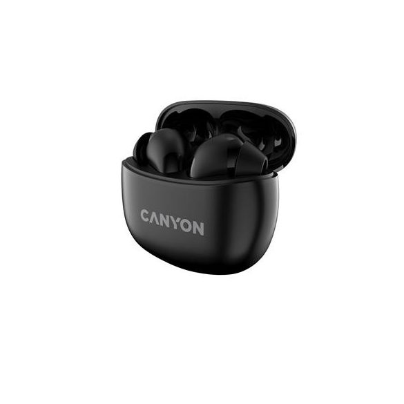 Fülhallgató, TWS vezeték nélküli, Bluetooth 5.3, CANYON "TWS-5", fekete