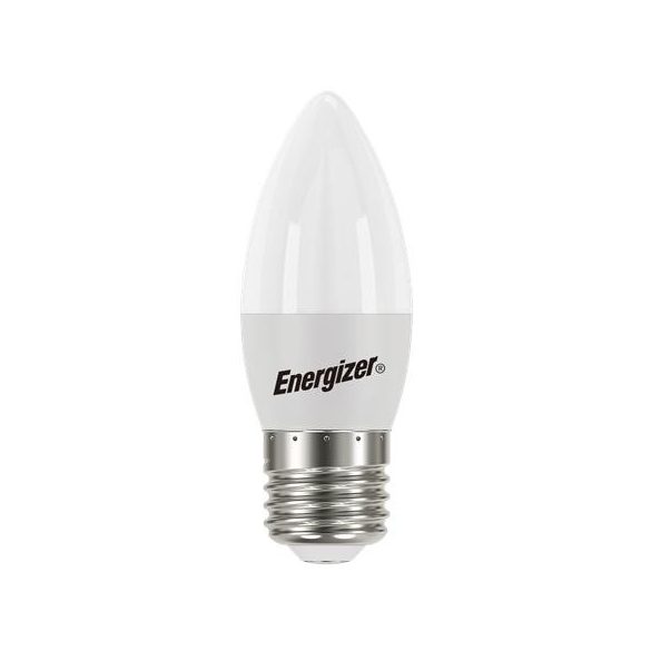 LED izzó, E27, gyertya, 4,9W (40W), 470lm, 3000K, ENERGIZER