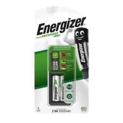   Elemtöltő, AA ceruza/AAA mikro, 2x2000mAh, ENERGIZER "Mini"