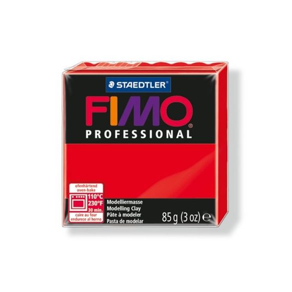 Gyurma, 85 g, égethető, FIMO "Professional", piros