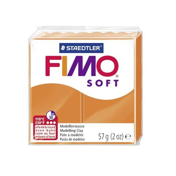 Gyurma, 57 g, égethető, FIMO "Soft", mandarin