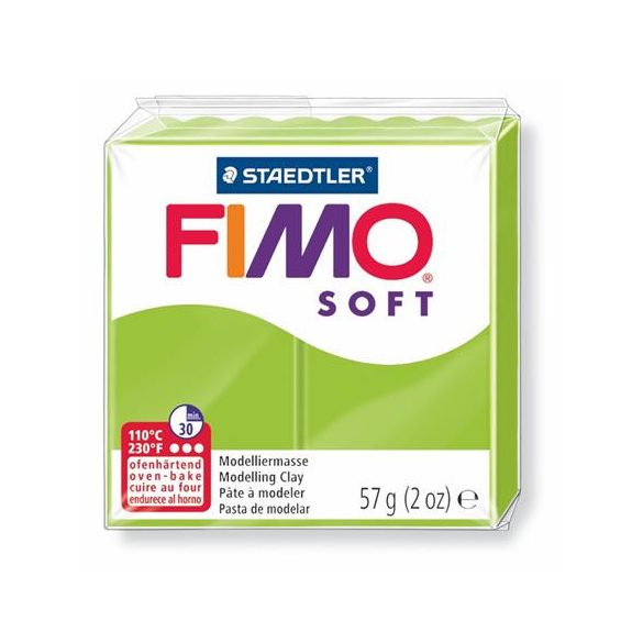 Gyurma, 57 g, égethető, FIMO "Soft", alma zöld
