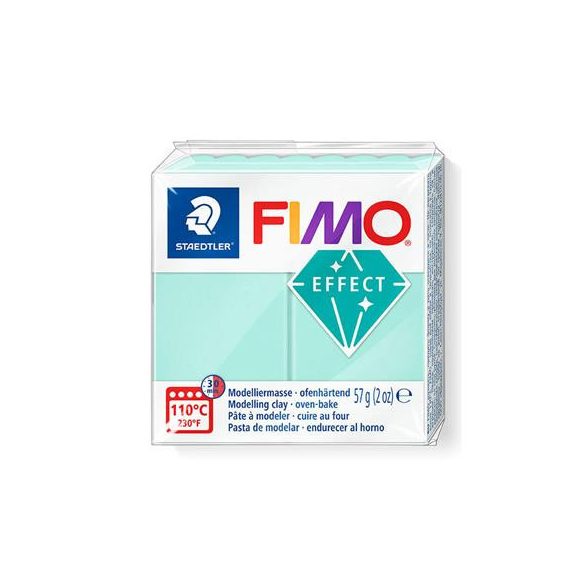 Gyurma, 57 g, égethető, FIMO "Soft", pasztellmenta