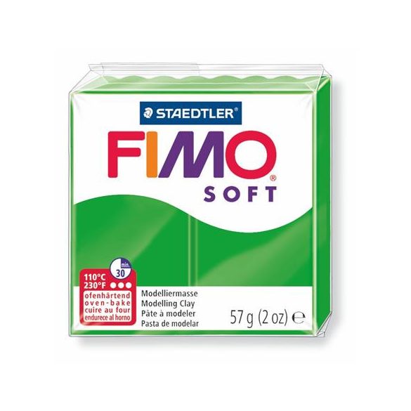 Gyurma, 57 g, égethető, FIMO "Soft", trópusi zöld