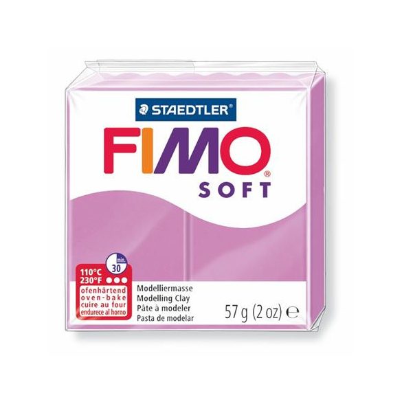 Gyurma, 57 g, égethető, FIMO "Soft", levendula