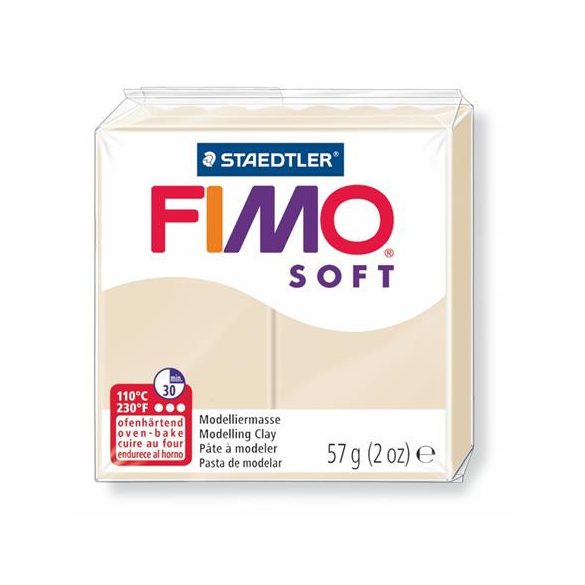 Gyurma, 57 g, égethető, FIMO "Soft", szahara