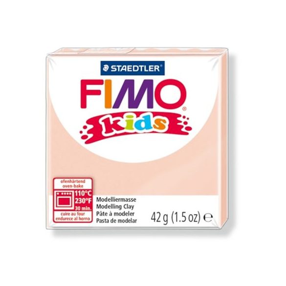 Gyurma, 42 g, égethető, FIMO "Kids", halvány rózsaszín