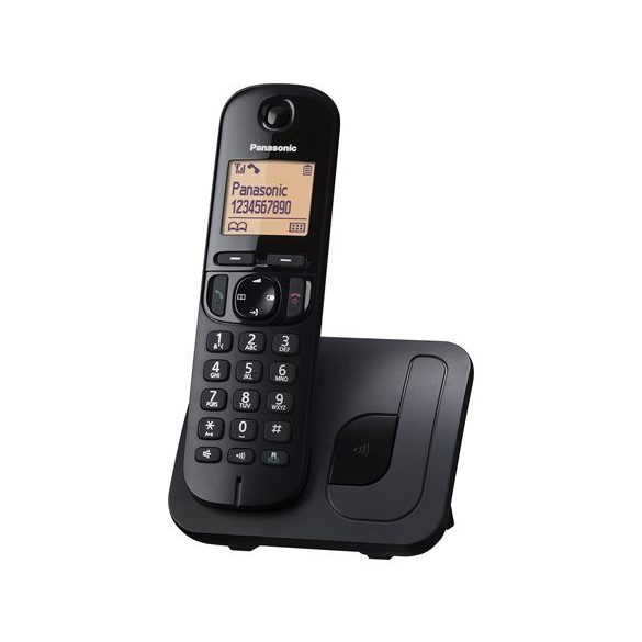 Telefon, vezeték nélküli, PANASONIC, "KX-TGC210PDB DECT", fekete