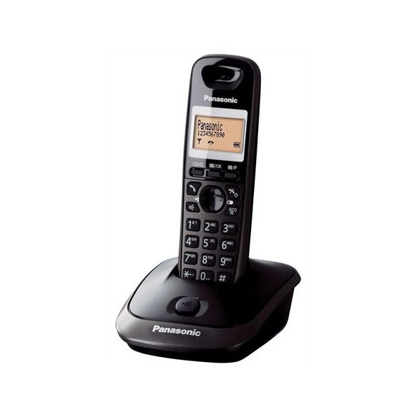 Telefon, vezeték nélküli, PANASONIC "KX-TG2511HGT", fekete