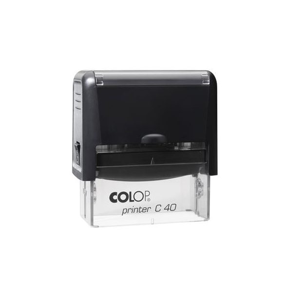 Bélyegző, COLOP "Printer C 40", fekete cserepárnával
