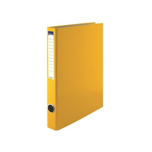 Gyűrűs könyv, 2 gyűrű, 35 mm, A4, PP/karton, VICTORIA OFFICE, sárga