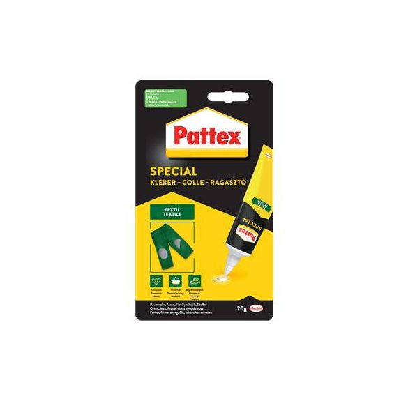 Ragasztó, speciális, 20 g, HENKEL "Pattex Repair Special Textil"