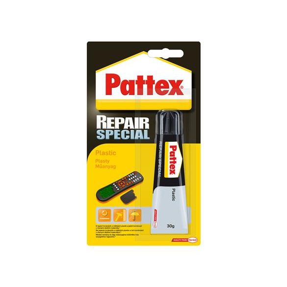 Ragasztó, speciális, 30 g, HENKEL "Pattex Repair Special Műanyag"