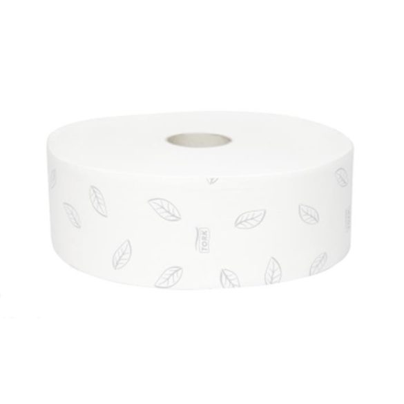 Toalettpapír, T1 rendszer, 2 rétegű, 26 cm átmérő, Advanced, TORK "Jumbo", fehér
