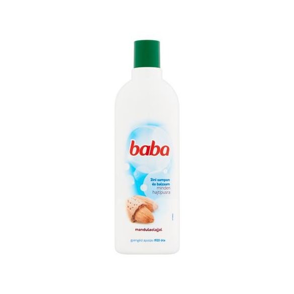 Hajsampon, 400 ml, BABA "2in1", mandula