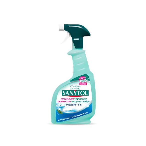 Fürdőszobai felülettisztító- és fertőtlenítő spray, 500 ml, SANYTOL