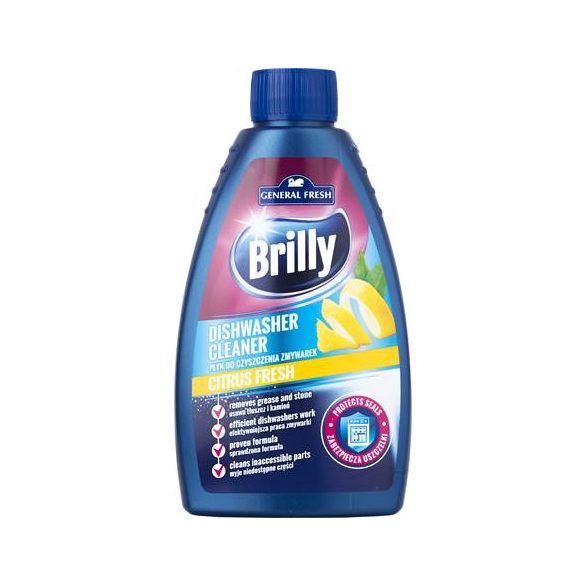 Mosogatógép tisztító, 250 ml, "Brilly", citrus fresh