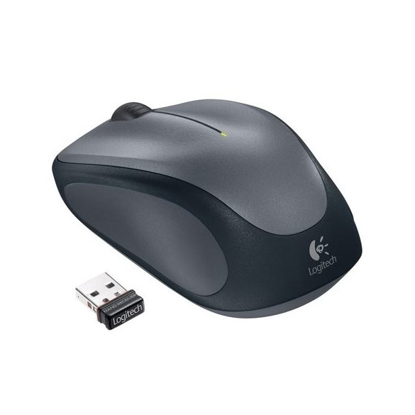 Egér, vezeték nélküli, optikai, USB, LOGITECH "M235", szürke