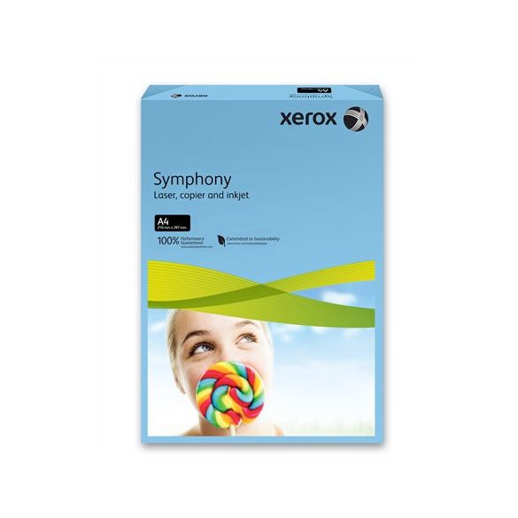 Másolópapír, színes, A4, 160 g, XEROX "Symphony", sötétkék (intenzív)