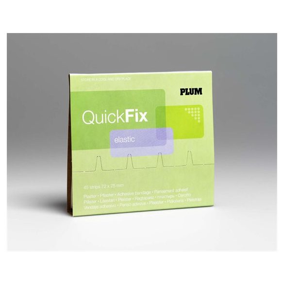 Sebtapasz utántöltő "Quick Fix",45 darabos, rugalmas textil,  PLUM