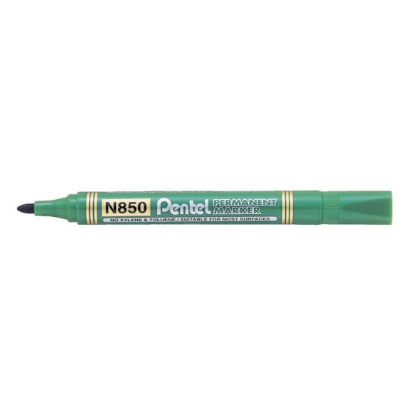 Alkoholos marker, 1,5 mm, kúpos, PENTEL "N850", zöld