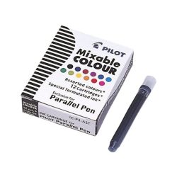   Töltőtoll patron, PILOT "Parallel Pen", 12 különböző szín