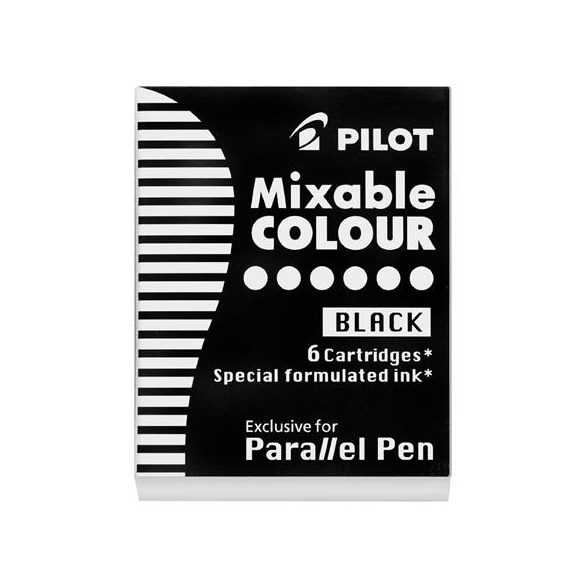 Töltőtoll patron, PILOT "Parallel Pen", fekete