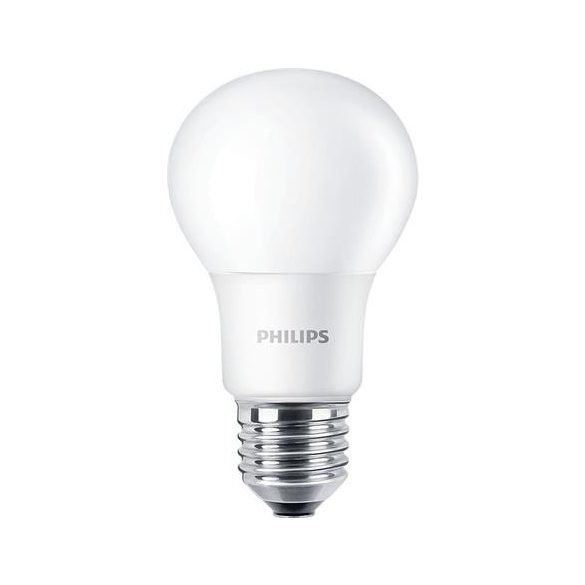 LED izzó, E27, gömb, A60, 5W, 470lm, 4000K, PHILIPS "CorePro"