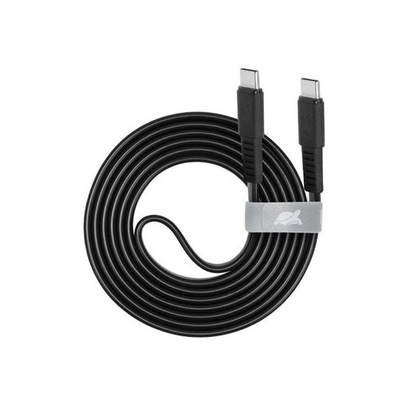 USB kábel, USB-C - USB-C, 1,2 m, RIVACASE "PS6005", fekete