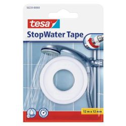   Tömítőszalag, csöpögésre, 12 mm x 12 m, TESA, "StopWater Tape", fehér