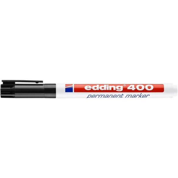 Alkoholos marker, 1 mm, EDDING "400", fekete