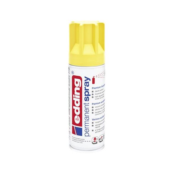Akrilfesték spray, 200 ml, EDDING "5200", matt sárga