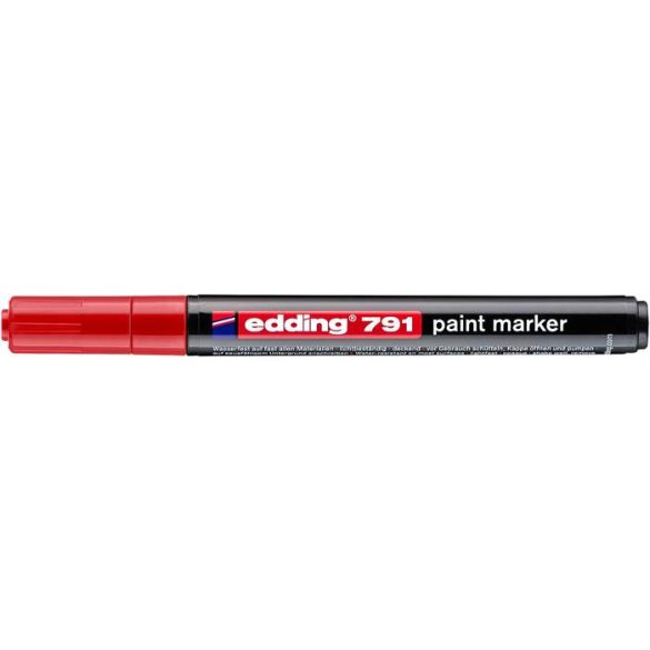 Lakkmarker, 1-2 mm, EDDING "791", piros