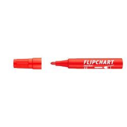   Flipchart marker, 1-3 mm, kúpos, ICO "Artip 11", piros