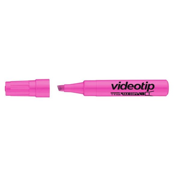 Szövegkiemelő, 1-4 mm, ICO "Videotip", rózsaszín