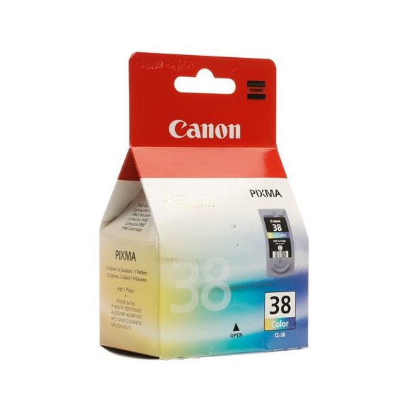 CL-38 Tintapatron Pixma iP1800, 2500, MP210 nyomtatókhoz, CANON színes, 3*3ml