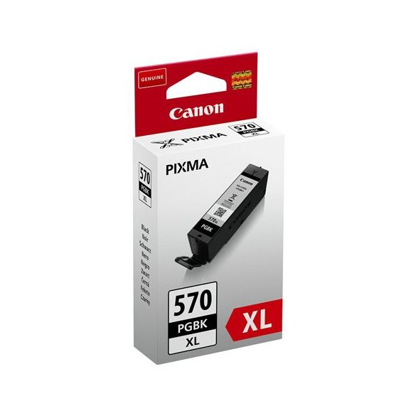 PGI-570BXL Tintapatron Pixma MG5750, 6850, 7750 nyomtatókhoz, CANON, fekete, 22 ml