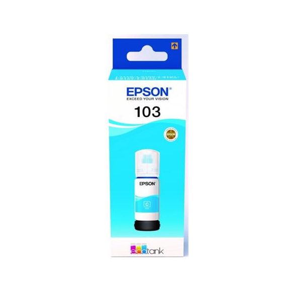 T00S24A Tinta EcoTank L3110, L3150, L1110 nyomtatókhoz, EPSON 103, cián, 65 ml