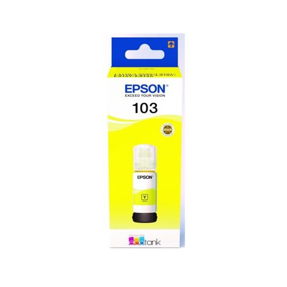 T00S44A Tinta EcoTank L3110, L3150, L1110 nyomtatókhoz, EPSON 103, sárga, 65 ml