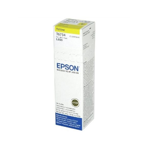 T67344A10 Tinta, L800 nyomtatóhoz, EPSON, sárga, 70ml