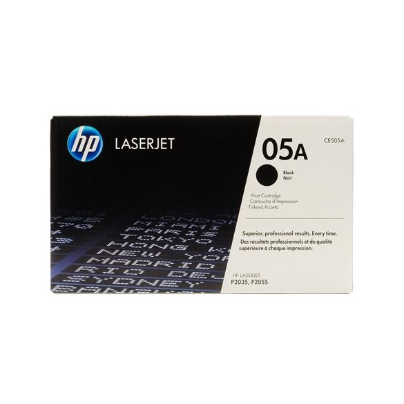 CE505A Lézertoner LaserJet P2035, P2055 nyomtatókhoz, HP 05A, fekete, 2,3k