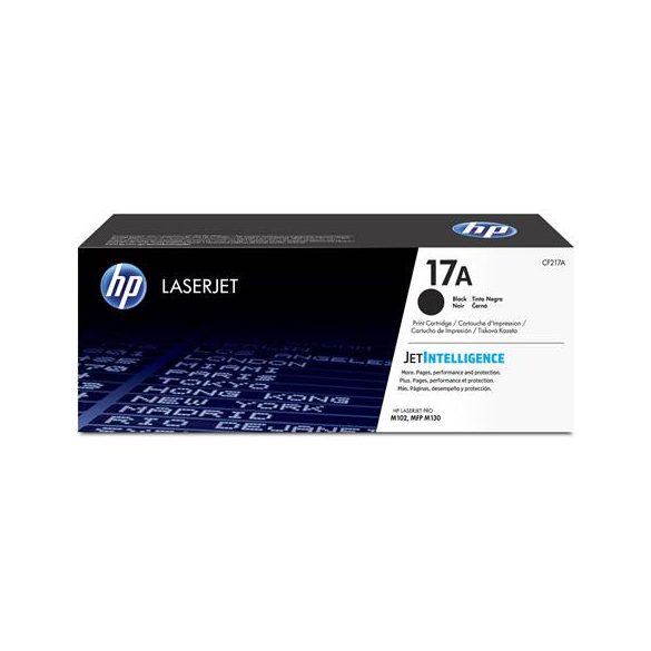 CF217A Lézertoner LaserJet M102, M130 nyomtatókhoz, HP 17A, fekete, 3,5k