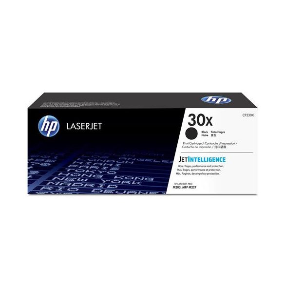 CF230X Lézertoner Laserjet M203, M227 nyomtatókhoz, HP 30X, fekete, 3,5k