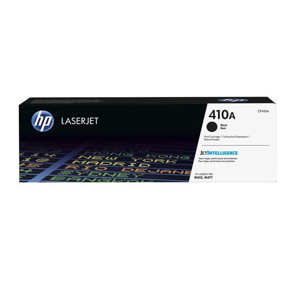 CF410A Lézertoner ColorLaserJet Pro M452, M477 nyomtatókhoz, HP 410A, fekete, 2,3k