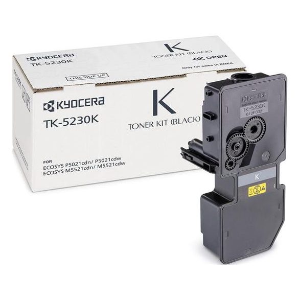 TK5230 Lézertoner M5521CDN, 5521CDW, P5021CDN, 5021CDW nyomtatókhoz, KYOCERA, fekete, 2,6k