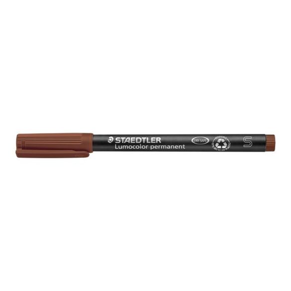 Alkoholos marker, OHP, 0,4 mm, STAEDTLER "Lumocolor® 313 S", barna