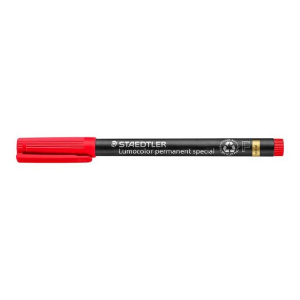 Alkoholos marker, 0,6 mm, STAEDTLER "Lumocolor® special 319 F", piros