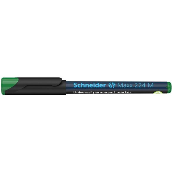 Alkoholos marker, OHP, 1 mm, SCHNEIDER "Maxx 224 M", zöld